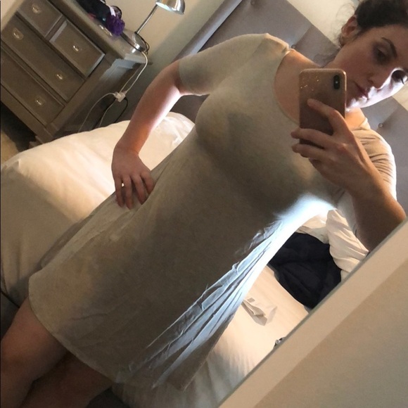 NWT BEIGE Francesca dress size large - Picture 3 of 4